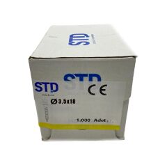 Std 3.5x18 Vida Kutuda 1000 adet 1 Kutu