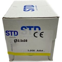 Std 3.5x30 Vida Kutuda 1000 adet 1 Kutu