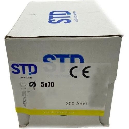 Std 5x70 Vida Kutuda 200 adet 1 Kutu
