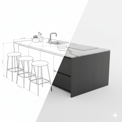 Kendin Yap Mobilya Projeleri Danışmanlığı Mutfak Adası