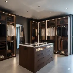 Kendin Yap Mobilya Projeleri Danışmanlığı Giyinme Odası Dolapları