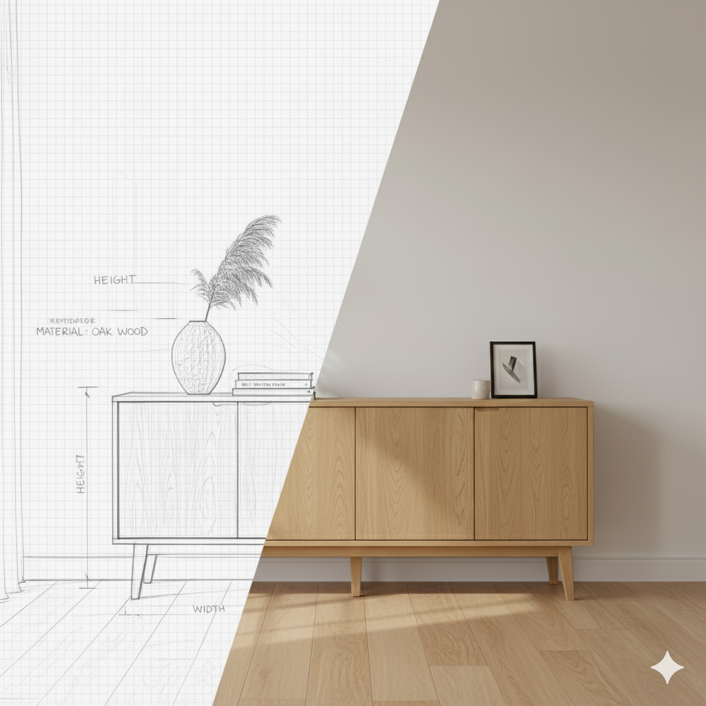 Kendin Yap Mobilya Projeleri Danışmanlığı Konsol Dolabı