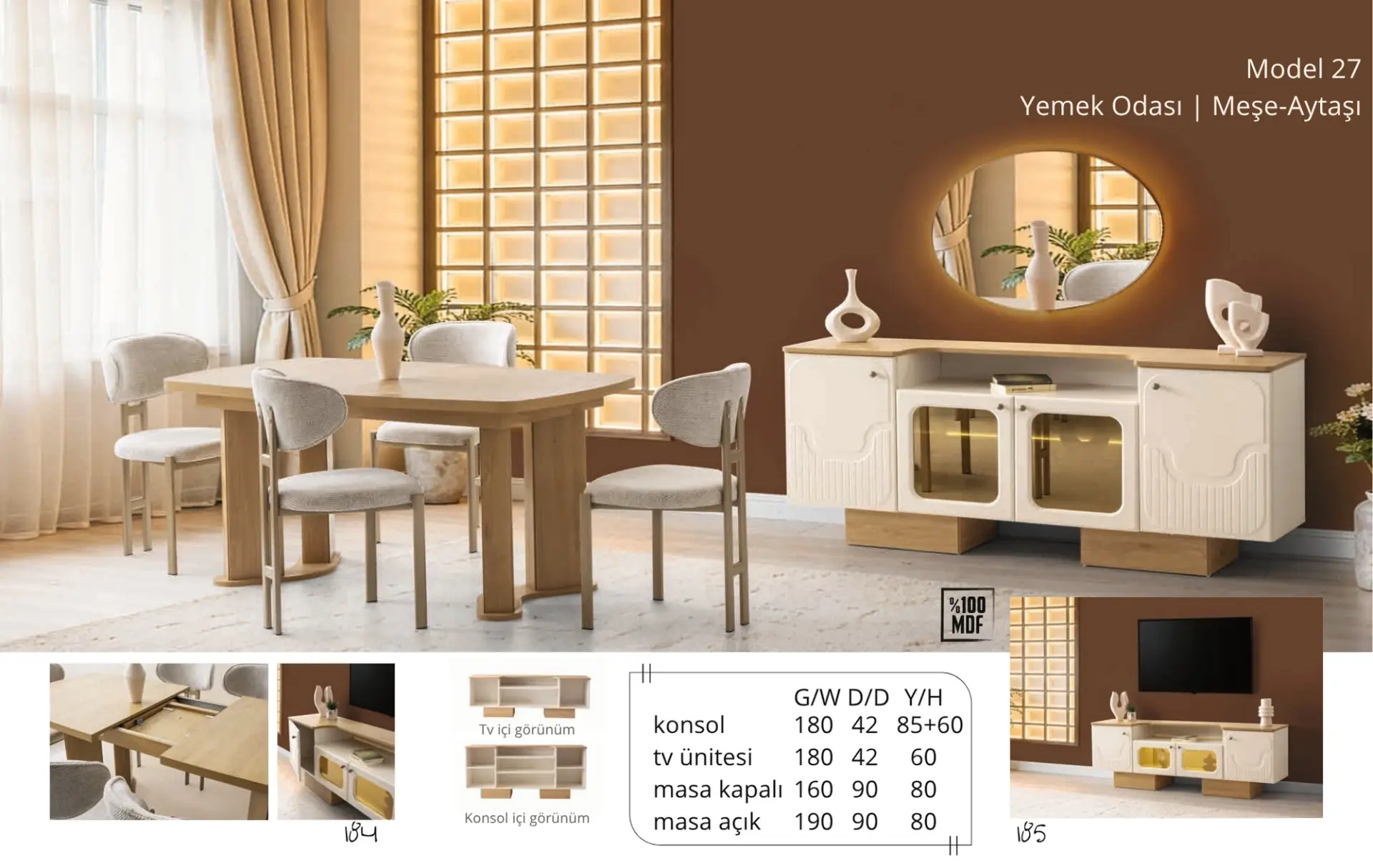 Model 27 Yemek Odası Takımı