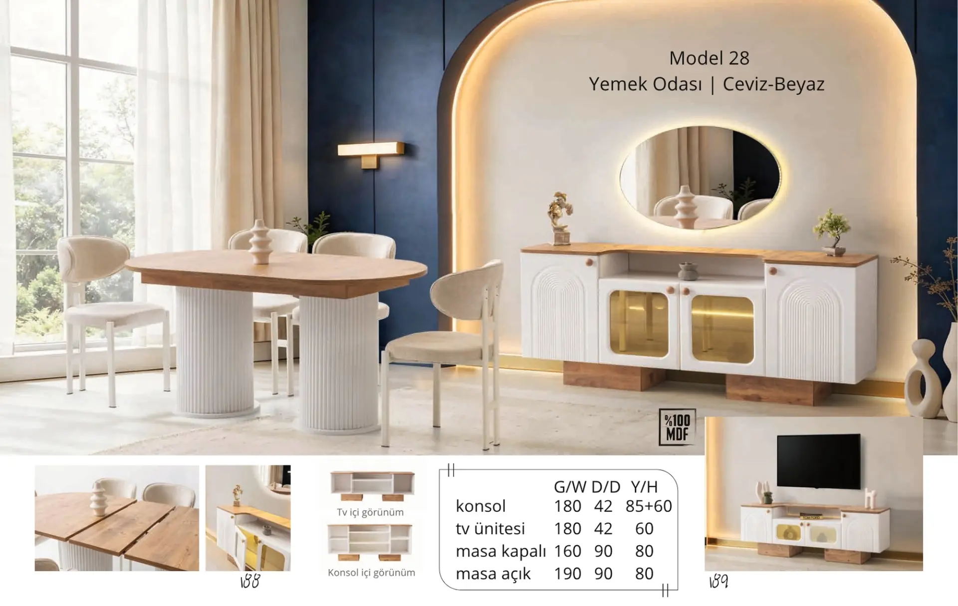 Model 28 Yemek Odası Takımı